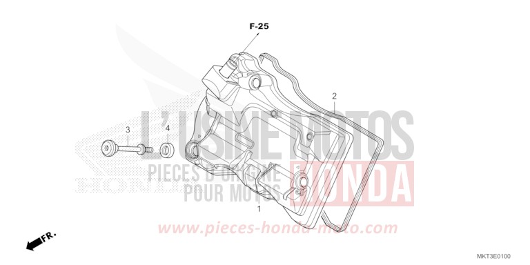 CYLINDER HEAD COVER for X-ADV 750 GRAND PRIX RED (R380) from 2024
